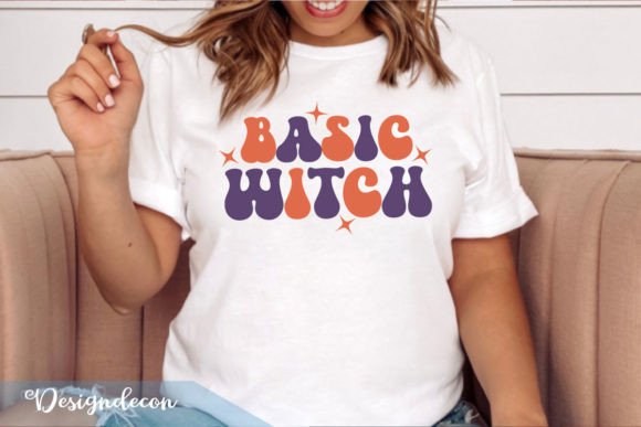 Basic Witch Retro Wavy SVG: Graphics for T-Shirt Designs