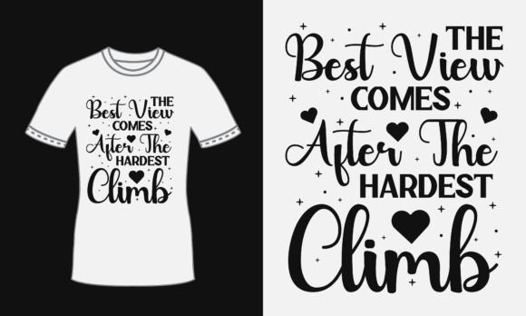 Climb SVG Quote Design: Graphics for Print Templates