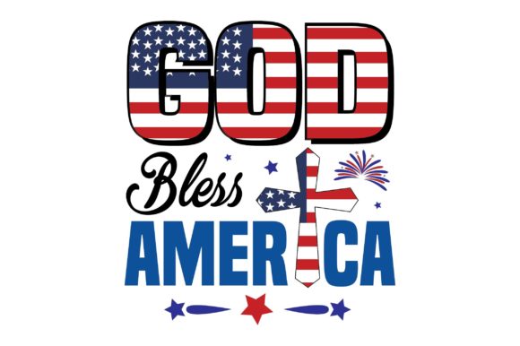 God Bless America Graphics for T-Shirt Designs