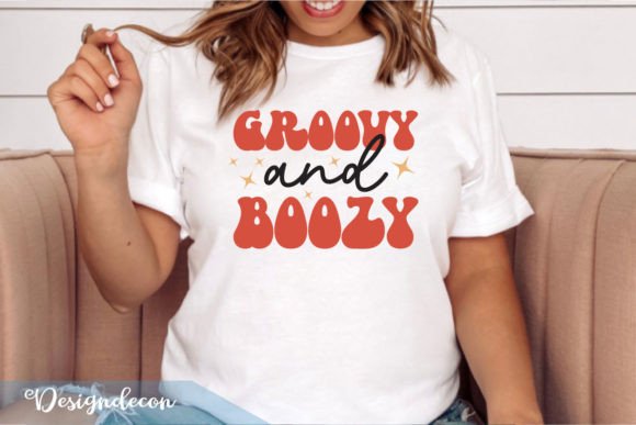 Groovy Boozy Retro Sublimation SVG: Graphics for Print Templates