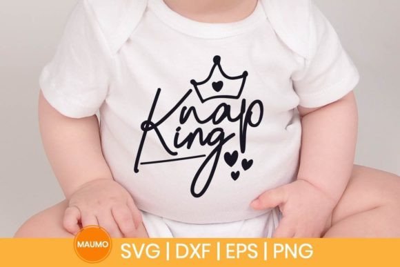 Nap King: Funny Sleeping SVG Graphics for Print Templates