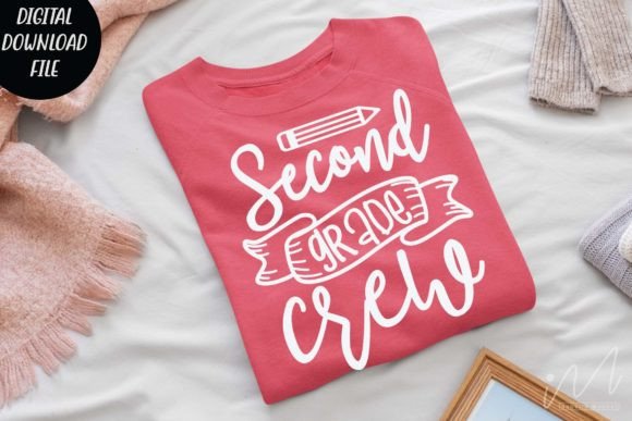 Second Grade Crew SVG Graphics for T-Shirt Designs
