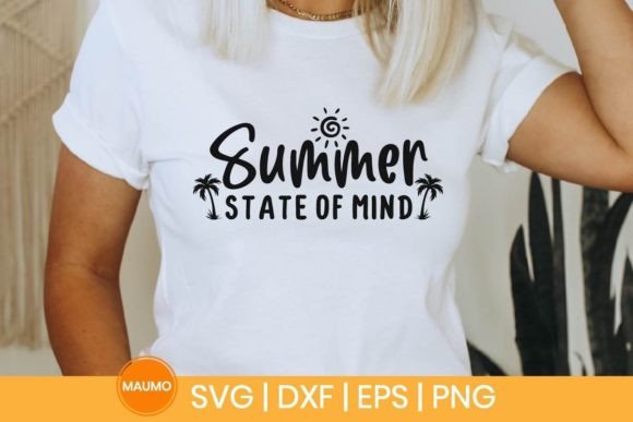 Summer State of Mind: Vacation SVG Graphics for Print Templates